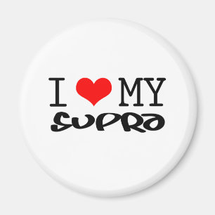 Klassikern "älskar jag min Supra" design Magnet