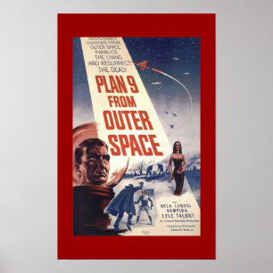 Klassikern filmar affischen "planerar 9 från poster