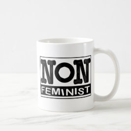 Klassikernon-Feminist logotyp Kaffemugg
