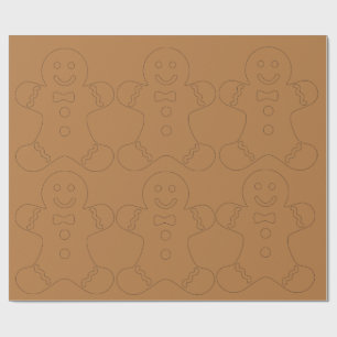 Klassikerpepparkakajul som slår in papper presentpapper