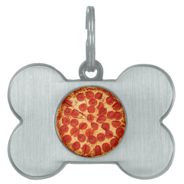 klassikerpizzaälskare ID-bricka husdjur (Framsidan)
