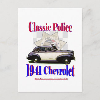 Klassikerpolis 1941 Chevrolet Vykort