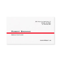 Klassikerröd linjevisitkort