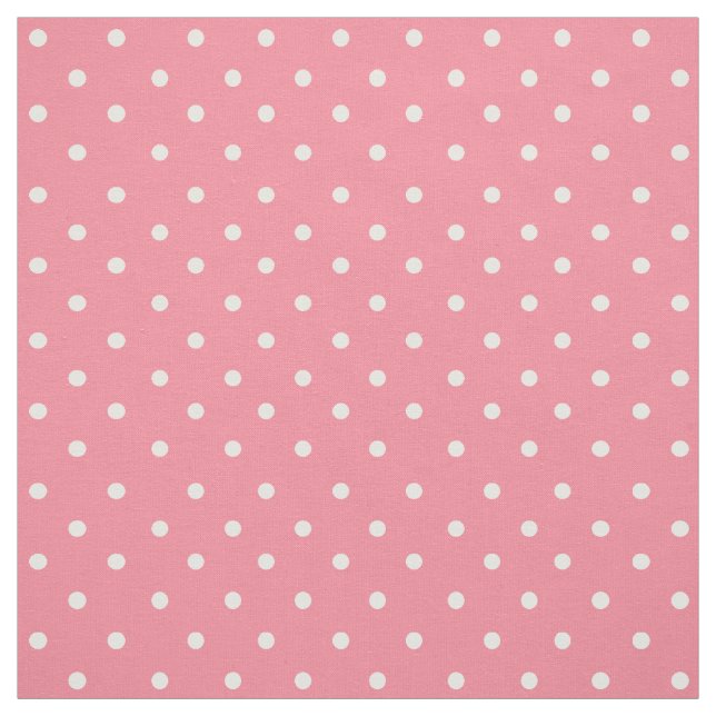 Klassikerrosor med vitpolka dots tyg (Provkarta)