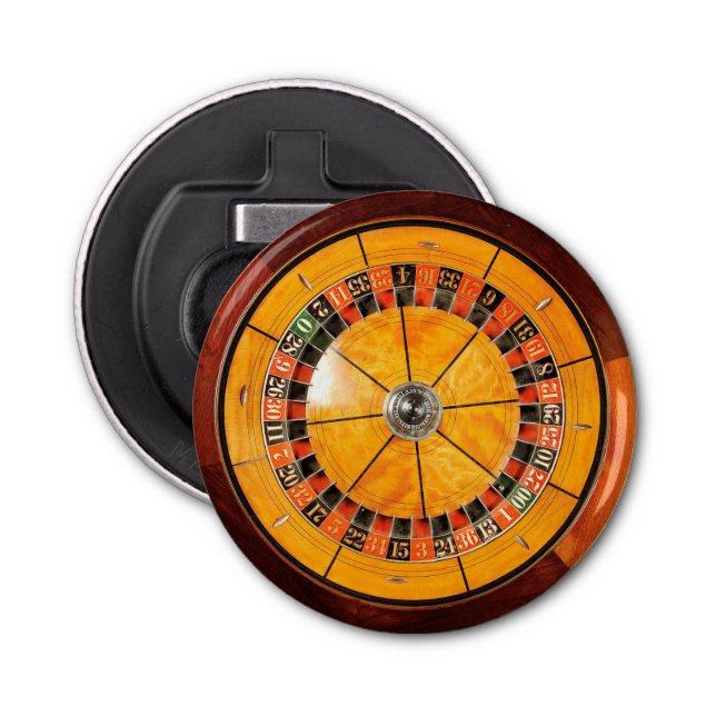 Klassikerrullar trärouletten flaskaöppnaren flasköppnare (Framsidan)