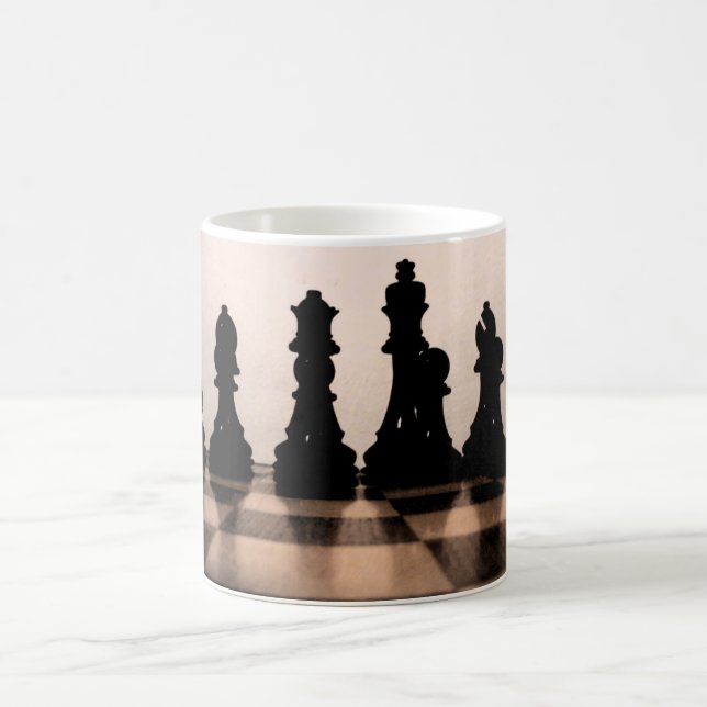 Klassikerschacket stiger ombord muggen kaffemugg (Center)