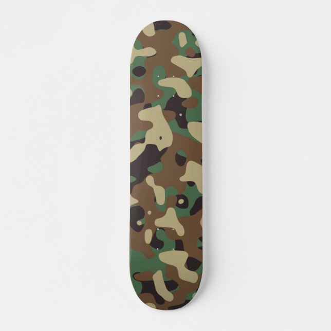 Klassikerskogsmarkmönster Camo Old School Skateboard Bräda 21,6 Cm (Framsida)