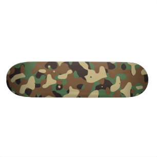 Klassikerskogsmarkmönster Camo Old School Skateboard Bräda 21,6 Cm