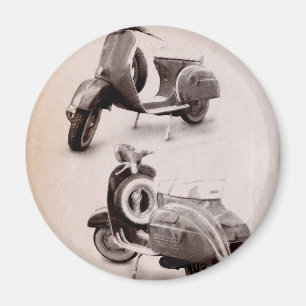 Klassikersparkcykel 1969 magnet