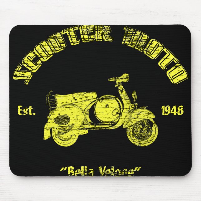 Klassikersparkcykel Mousepad Musmatta (Framsidan)