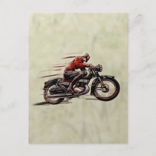 KLASSIKERTÄVLAMOTORCYCLE. VYKORT