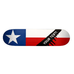 KlassikerTexas statlig flagga Skateboard Bräda 20,5 Cm
