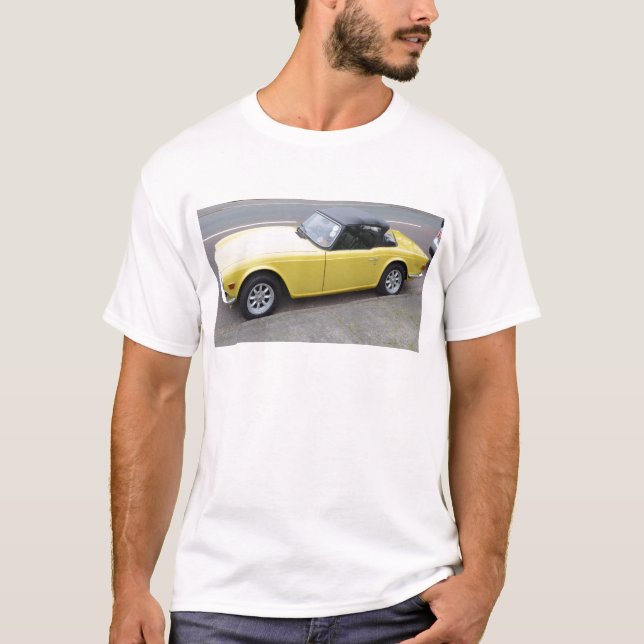 Klassikertriumf TR6 Sportscar T Shirt (Framsida)