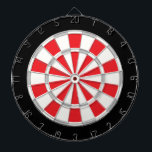 Klassikervit, silver, rött, och svart piltavla<br><div class="desc">För klassiker den röd och för svartfärgaden pilen för vit,  för silver,  stiger ombord modiga däribland 6 mässingspilar</div>