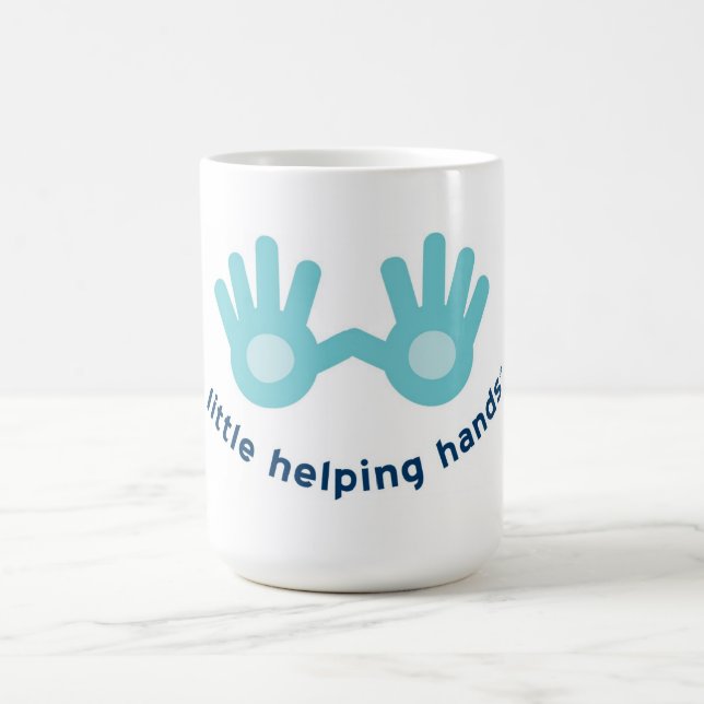 Klassikervitmugg med leendelogotypen kaffemugg (Center)