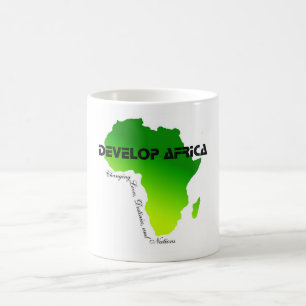 klassikervitmuggen med afrika skisserar kaffemugg