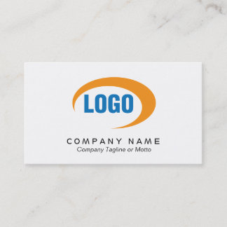 Klassikervitvisitkort med logotypen visitkort