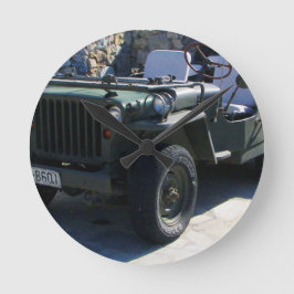 KlassikerWillys Jeep. Rund Klocka