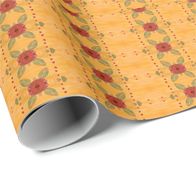Klassineswrapping Papper i Guld och  Presentpapper (Rullad Hörn)