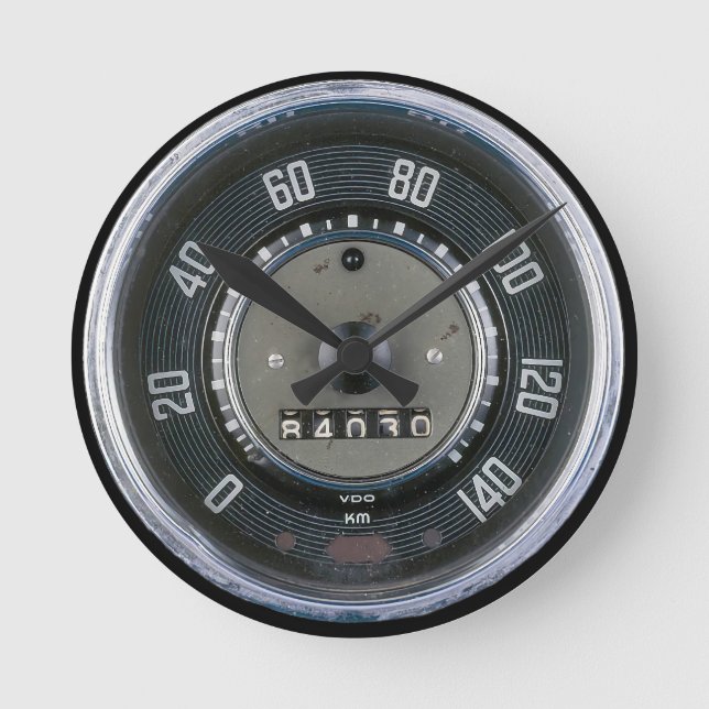 Klassischer Käfer Tachometer Oldtimer Rund Klocka (Framsida)