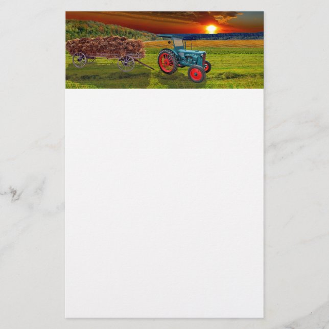 "Klassischer Trecker" Brevpapper (Framsida)