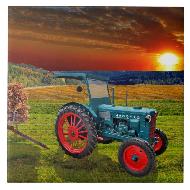 Klassischer Trecker Hanomag R22 Kakelplatta (Framsidan)