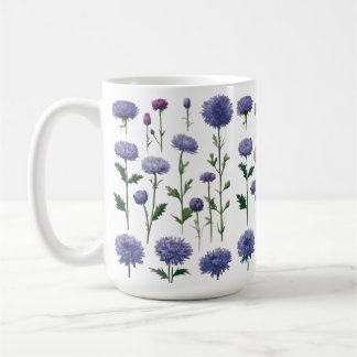 Klassisk 15 oz Mugg - Blommigt Bouquet Design