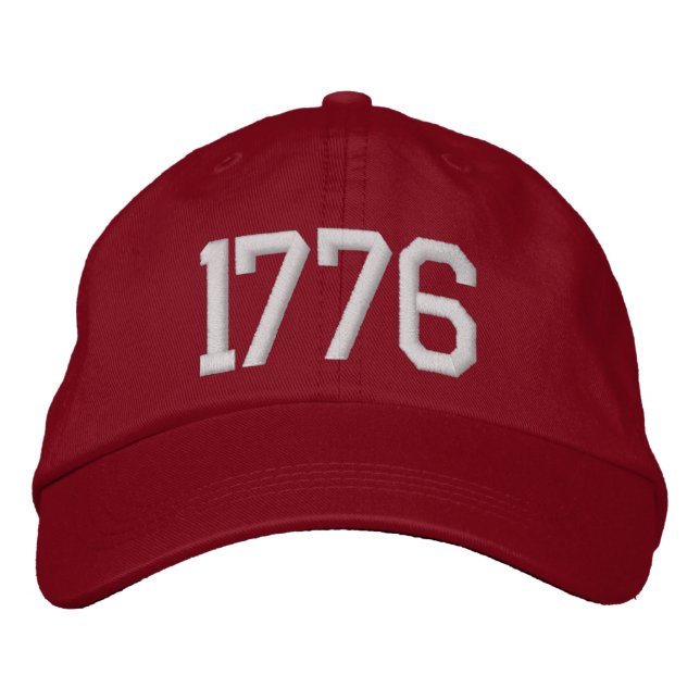 Klassisk 1776 Patriotisk Broderad Basebollmössa Keps (Framsida)