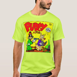 Klassisk 1940-tals Pudgy Pig T-shirt