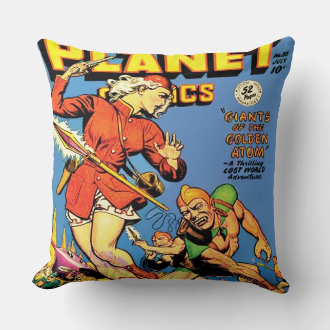 KLASSISK 1940-TALS SCI FI-SERIEDESIGN KUDDE (Framsida)