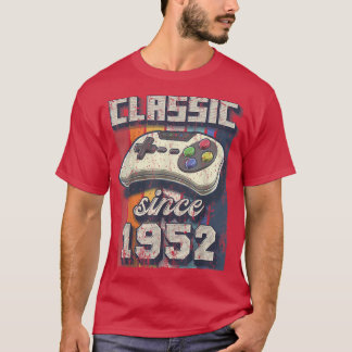 Klassisk 1952 70:e födelsedagsspelskontroll för re t shirt