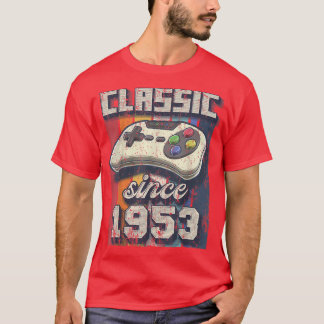 Klassisk 1953 69:e födelsedagsspelskontroll för re t shirt