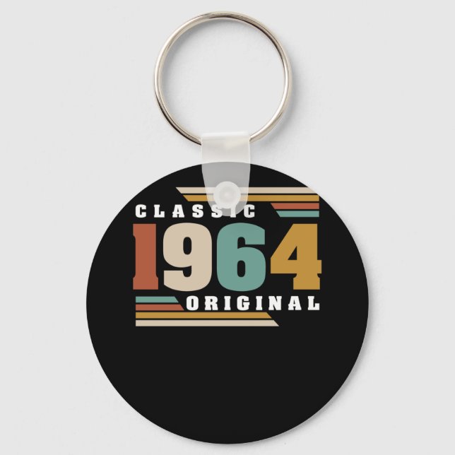 Klassisk 1964 Original 58 Birthday 58 Year Old Nyckelring (Framsida)