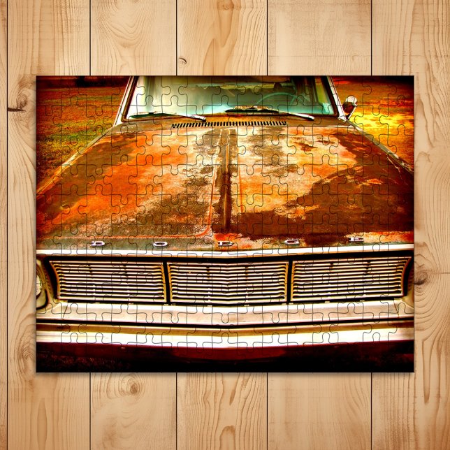 Klassisk 1966 Dodge Dart Rusted Car Pussel (Skapare uppladdad)