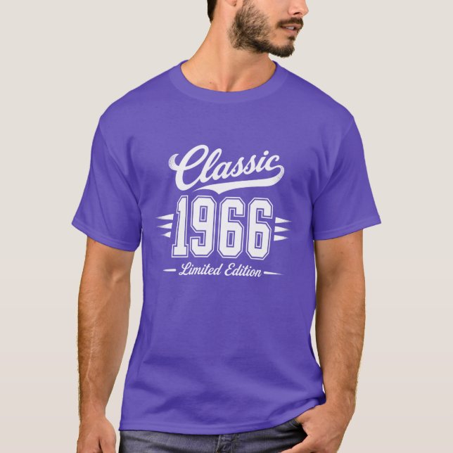Klassisk 1966 Födelsedag T Shirt (Framsida)