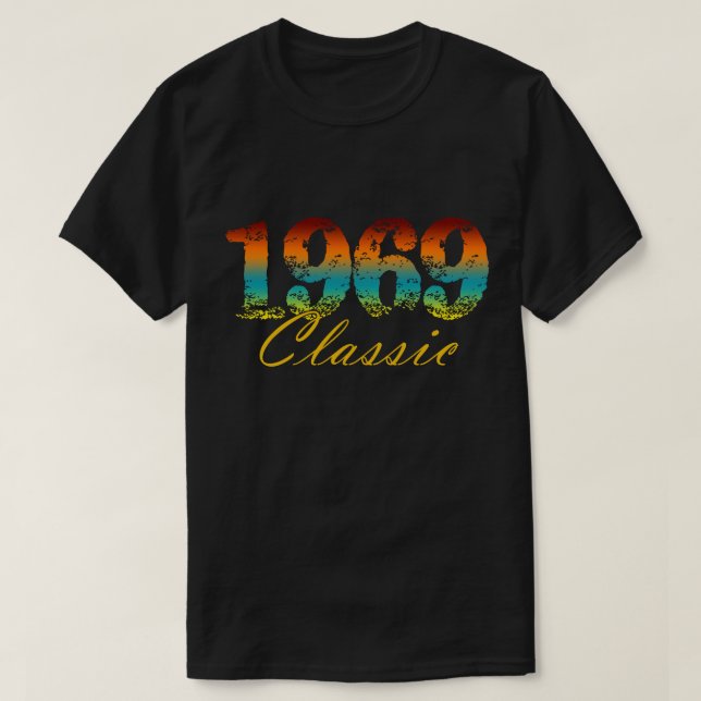 Klassisk 1969 Tee Born 1969 Birthday Gifts (Design framsida)