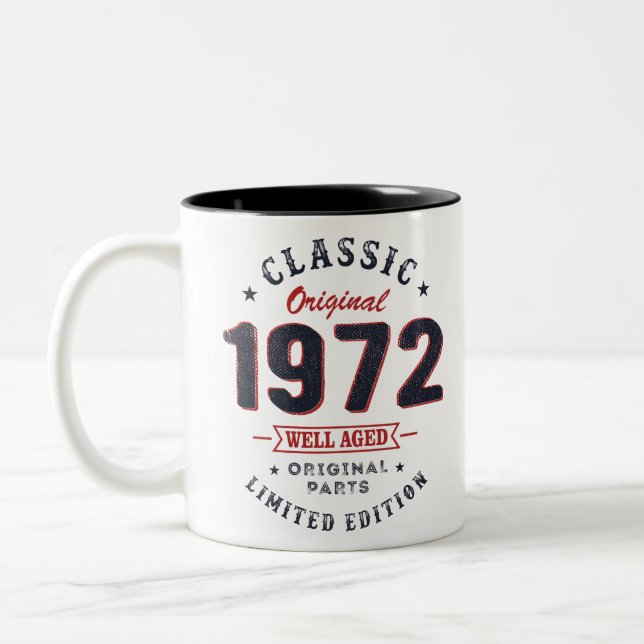 Klassisk 1972 50-årsgåva Två-Tonad mugg (Vänster)