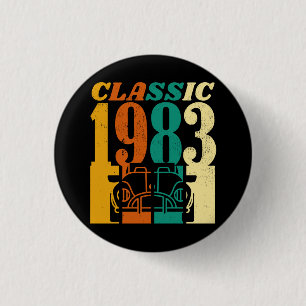 Klassisk 1983 42:a födelsedagen knapp