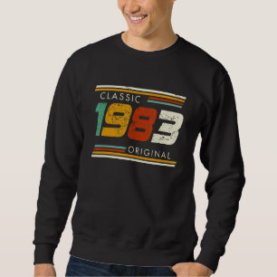 Klassisk 1983 Original Vintage Lång Ärmad Tröja