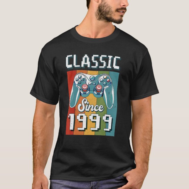 Klassisk 1999 23:e födelsedagsstyrenhet för videos t shirt (Framsida)