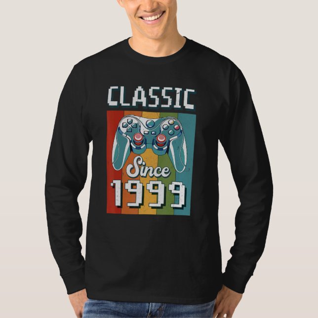 Klassisk 1999 23:e födelsedagsstyrenhet för videos t shirt (Framsida)