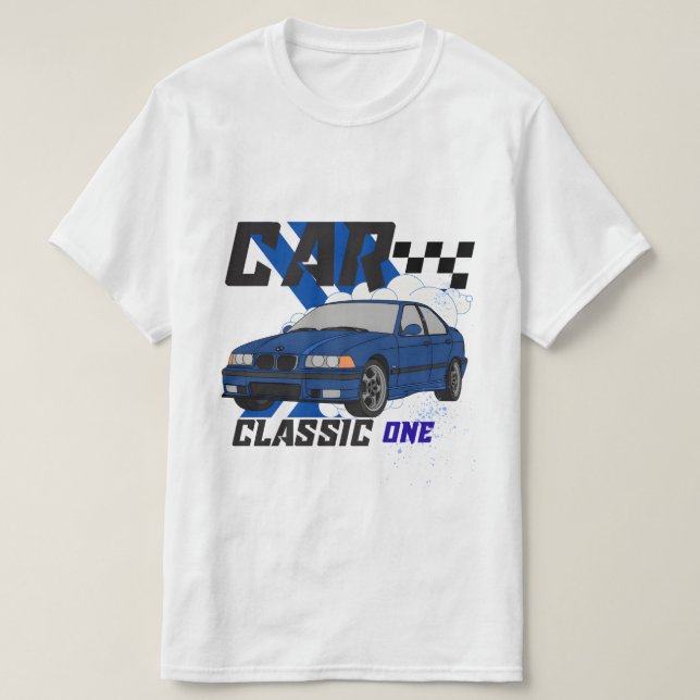 Klassisk 1 - Vintage Automotive T-Shirt (Design framsida)