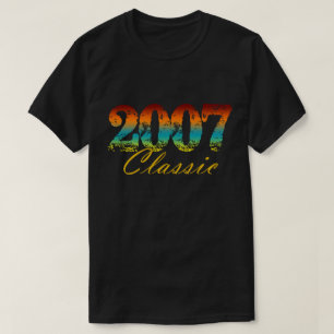 Klassisk 2007 Te Born 2007 Birthday Gifts T Shirt
