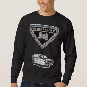 Klassisk 3-hjulbil Reliant Robin MK Lång Ärmad Tröja