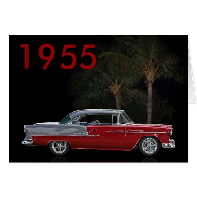 klassisk 55 hälsningskort (Framsidan Horizontal)