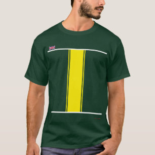 Klassisk 60:s Grönt Motor-Tävla för British Tävla T Shirt
