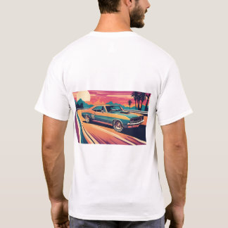Klassisk 60`S-muskelbil T Shirt