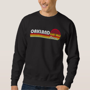 Klassisk 70-tal 80-tal Souvenir Vintage Retro Oakl Lång Ärmad Tröja