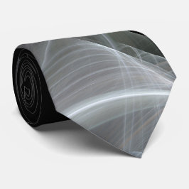 Klassisk Abstrakt Elegant Red/Black Fractal Neckti Slips