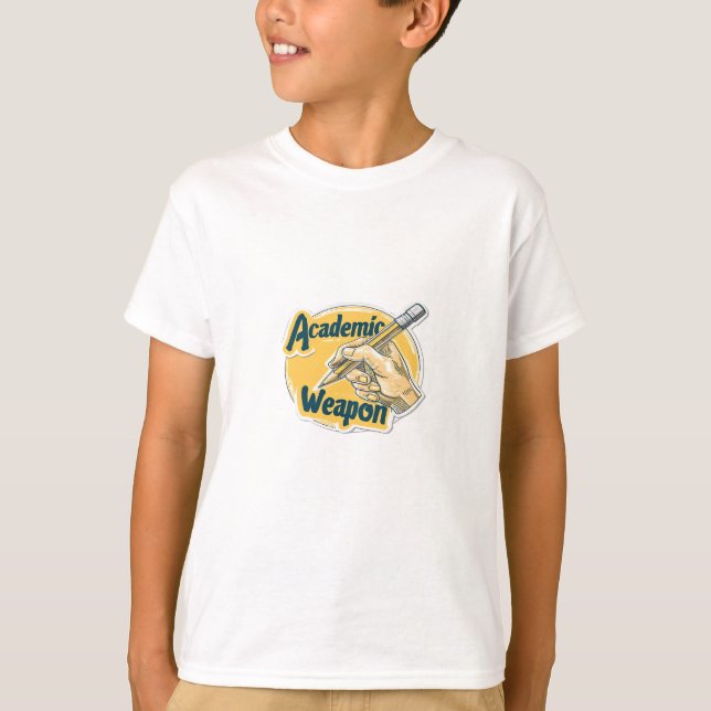 Klassisk Academic Weapon Sticker Classic T Shirt (Framsida)
